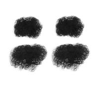 Baluue Parrucca Afro per Bambini con Chignon Riccio Sintetico, Accessori per Chioma da Bambina con Forcine Carine, Set da 4 Pezzi per Feste e Travestimenti