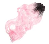 Baluue Parrucca Lunga Riccia Sintetica Per Donne Ondulati Per Cosplay e Feste Design Unico e Colore Vivace Facile Da Indossare e Comoda Perfetta Per Occasioni Speciali