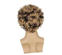 Baluue Parrucca Sintetica Corto Riccio Per Uomo Copertura Finta e Accessorio Per Costumi e Cosplay Look Naturale e Comodo Per Feste e Halloween