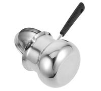 Baluue Pentola in Acciaio Inox 350ml Resistente al Calore, Pentolino per Latte e Zuppa Multifunzionale Coperchio, Adatta per Uso Domestico e Riscaldamento Alimenti