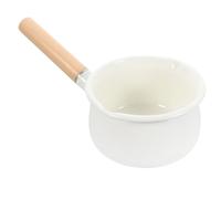 Baluue Pentolino Smaltato con Manico Comfort Pentola Multiuso per Latte Zuppe e Brodi Fondo Piano per Riscaldamento Uniforme Compatibile con Piano Cottura a Gas e Induzione Utensile