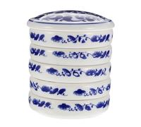 Baluue Piatto Pigmenti Ceramica Strati per Inchiostro Vassoio per Miscelare Colori Acquerelli Resistente e Facile da Pulire Regalo per Pittori e Amanti della Cultura Cinese