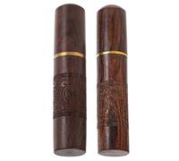 Baluue Porta Aghi Multifunzione in Legno Resistente all'Usura Custodia Compatta per Aghi da Cucito e Porta Stuzzicadenti Portatile Accessorio Pratico per Uso Domestico e Organizzazione