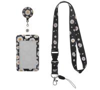 Baluue Porta Badge con Cordino Retrattile Porta Tesserino da Lavoro con Custodia Protettiva Flessibile Adatto per Ufficio Scuola e Viaggi Supporto Versatile per Carte e Badge