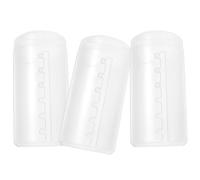 Baluue Porta Pennelli per Trucco Retrattili 3 Pezzi in Polipropilene Trasparente Coperchio Antipolvere Organizer Compatto da Viaggio per Donne e Ragazze Contenitore Salvaspazio per