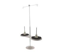 Baluue Porta Rocchetto per Filo Macchina da Cucire in Metallo Resistente Supporto Porta Filo Conico a 2 Bobine per Ricamo e Cucito Domestico Riduce Grovigli