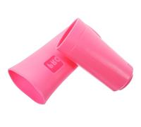 Baluue Protezione Completa per Microfono in Silicone Antiscivolo Rosa Custodia Protettiva Resistente e Flessibile per Microfono Wireless Bbs U-666B Accessorio per Protezione da Urti e