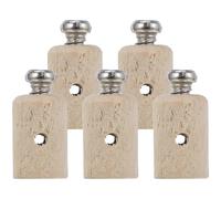 Baluue Pulsanti per Smorzatore Pianoforte in Metallo e Legno Design di Precisione 5 Pezzi per Riparazione e Manutenzione del Meccanismo della Tavola Armonica