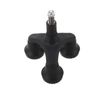 Baluue Punta di Ricambio Antiscivolo a 3 Punte per Bastone da Passeggio, Base Stabile in Plastica Attacco Rapido, Accessorio per Bastone Autoportante per Mobilità e Sicurezza Anziani