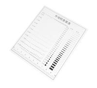 Baluue Righello di Misurazione per la Larghezza delle Crepe Nel Calcestruzzo Calibro Trasparente Multifunzionale in Plastica Leggera con Scheda di Confronto Macchie e Difetti Strumento