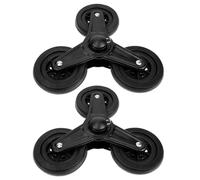 Baluue Ruote Triangolari per Carrelli della Spesa 1 Paio Accessori per Carrelli per Salire le Scale in Ferro Resistente Ruote di Ricambio Stabili e Trasporto Merci