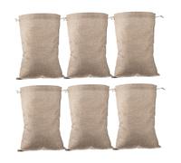 Baluue Sacchetti Coulisse per Verdure in Juta 20x30 Cm, 6 Pezzi