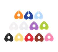 Baluue Segnabicchieri in Silicone a Forma di Cuore Set da 12 Etichette Identificative Colorate per Bicchieri da Vino Marcatori Riutilizzabili per Feste Eventi e Giorno degli