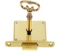 Baluue Serratura Oro Vintage in Ottone per Cassetti e Mobili | Chiusura Compatta per Ante e Cassetti, Adatta a Mobili e Archivi, Finitura Classica