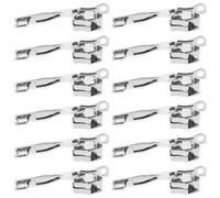 Baluue Set 10 Paia Tiretti Cerniera Staccabili a Doppio Strato in Lega Robusta Cursori Antideflagranti Foro Singolo per Lucchetto Combinazione Bagagli Accessori Sicurezza Valigia per