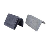 Baluue Set 2 Borse Portaoggetti in Feltro da Comodino e Divano 32X20X10 CM Multiscomparto Cinghia di Fissaggio per Organizzazione Occhiali Telecomandi Gioielli