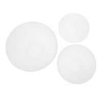 Baluue Set 3 Ciotole in Silicone per Maschere Facciali Antigoccia, Resistenti e Multifunzione, Miscelazione DIY per Trattamenti Viso e Salone di Bellezza, Bianco (piccolo, Medio, Grande