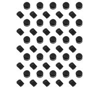 Baluue Set 50 Pezzi Ferma Lacci per Scarpe in Abs Nero Design Unico a Fibbia e Clip Finale Leggero per Lacci senza Nodi Adatto a Tutti i Tipi di Scarpe