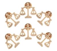 Baluue Set 6 Pezzi Spille da Bavero in Metallo Bilancia, Spilla da Camicia Elegante per Avvocati e Giudici, Accessorio Professionale per Feste e Ufficio