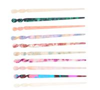 Baluue Set Da 10 Bastoncini Per Chioma in Acetato Multifunzionali, Forcine Pratiche Per Raccolti Vintage, Accessori Tradizionali Per Chioma Femminili e Acconciature Eleganti Quotidiane