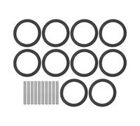 Baluue Set da 10 Pezzi Anelli o-Ring in Gomma e Perni di Ritegno per Chiavi a Percussione Compatibili Bussole da 22-34 MM Resistenti e Stabili per Uso Meccanico Professionale