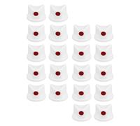 Baluue Set da 20 Punte per Ugelli per Vernice Spray Bianchi Impugnatura Ergonomica Ugelli Resistenti all'Umidità per Bombolette Spray Accessori per Spruzzatori per Graffiti e
