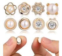 Baluue Set da 8 Spille Magnetiche per Hijab e Sciarpe Bottoni Magnetici senza Ago per Abbigliamento Femminile Accessori per Veli e Gonne Fissaggio Sicuro e Decorativo