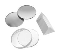 Baluue Set di Lenti Ottiche in Vetro per Esperimenti di Fisica 3-5 CM Lente Convessa e Concava Trasparente Kit Didattico Dimostrativo per Studenti e Insegnanti Attrezzatura Ottica per