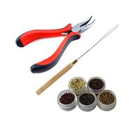 Baluue Set Di Pinze Per Extension Per Rivestite in Silicone Strumento Per Tirare L'ago E Il Gancio Per Extension Per