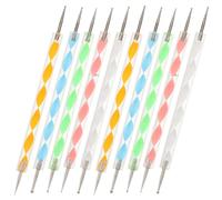 Baluue Set di Strumenti per Modellare Argilla a Doppia Punta 10 Pezzi, Stilo a Sfera per Ceramica e Goffratura Artigianale, Kit Punteggiatura per Mandala e Progetti Creativi Fai da Te