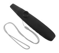 Baluue Set Kazoo per Principianti con Design a Doppio Foro, 8 Membrane, Bocchino e Laccetto, Strumento Musicale Portatile in Abs Facile da Suonare per Performance e Feste Musicali Nero