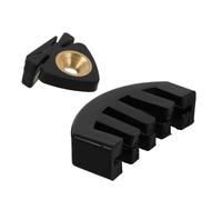 Baluue Sordina per Violino in Gomma Nera Set da 2 Pezzi Riduzione Rumore Professionale per Esercizi Silenziosi Accessorio Portatile Compatibile la Maggior Parte dei Violini per Uso