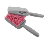 Baluue Spazzola per Chioma in Spugna Rosa 2 Pezzi ad Asciugatura Rapida, Paletta Districante per Chioma Bagnati e Asciutti, Pettine Compatto per Styling e Cura del Capelluto Sensibile