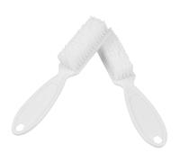 Baluue Spazzola per Unghie in Plastica 6 Pezzi per Manicure Art, Pulitore Portatile per Manicure e Pedicure, Strumenti Professionali per Uso Domestico e Salone Estetico, Colore Bianco