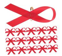 Baluue Spilla a Nastro Rosso per Sensibilizzazione sull'Aids, Design Raffinato e Visibile, in Chinlon Resistente allo Sbiadimento, per Donne in Eventi di Beneficenza e Campagne di Consapevolezza