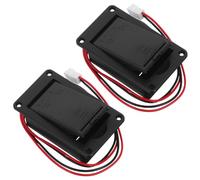 Baluue Supporto Batteria per Pickup Attivo 9V per Chitarra Acustica e Basso Custodia Batteria con Connettore 2 Pin Set 2 Pezzi per Parti di Chitarra Installazione Sicura per