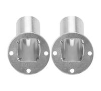 Baluue Supporto per Asta Doccia Angolare 90° 2 Pezzi in Materiale Leggero Antiruggine Flangia per Armadio e Portasciugamani Staffa Robusta per Fissaggio Muro per Tende e Cabine Doccia