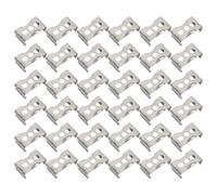 Baluue Supporto per Tubo Fluorescente in Ferro Argento, Confezione da 100 Pezzi, Clip in Metallo per Tubo LED Alta Resistenza per Installazione Neon