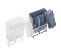 Baluue Supporto per Vetrini da Microscopio in Plastica 24 Vetrini, Portavetrini Regolabile per Laboratorio di Ricerca e Studi Naturali