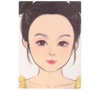 Baluue Tavola per Pratica Face Painting Riutilizzabile in Plastica Sicura Modello Viso con Design Completo Organi di Senso per Adulti Strumento Trucco e Tavola Pittura Viso per