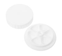 Baluue Tavolozza per Acquerelli con Coperchio a Vite Vassoio di Plastica Compatto a 6 Scomparti per Miscelare Colori Artistici per Pittura da Viaggio e Conservazione Vernice Umida