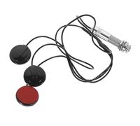 Baluue Trasduttore Volume Accessorio Controllo Argento Rumore e Riduzione del Piezoelettrico Piezo Autoadesivo 3 Contatti Pickup Plastico per Chitarra Mandolino Musica