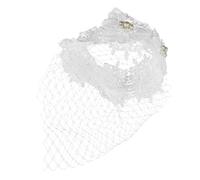 Baluue Velo Rete Per Donne Copricapo Ricamo Floreale Fascinator Da Matrimonio Cerchietto Vintage Per Cene e Feste Accessori Per Costumi Da Festa Del Tè