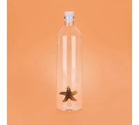 Balvi Bottiglia Atlantis Starfish Bottiglia da Acqua 1,2L Figura fissata all'Interno Tappo in Silicon