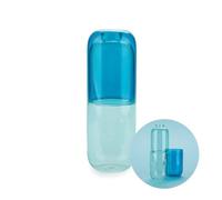 Balvi Bottiglia & Bicchiere Water Pill Colore Blu Una Pillola per placare la sete Vetro 550ml