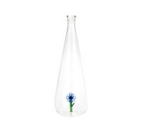 Balvi Bottiglia Botanical Anemone Colore Blu Fatto a Mano in borosilicato Vetro 1 L
