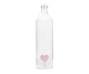 Balvi bottiglia in vetro Borosilicato Love Lt 1,2 trasparente 26811 cuore rosa