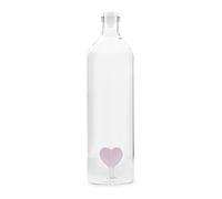 Balvi Bottiglia Love Bottiglia da Acqua 1,2L Figura fissata all'Interno Tappo in Silicone Borosilicat
