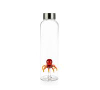 Balvi Bottiglia Octopus per Acqua 0,5 L Tappo antigoccia in Acciaio Inox Ideale Comodino e Ufficio Bo