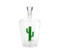 Balvi Bottiglia per liquore Cactus Colore Verde Adatto a Qualsiasi liquore Vetro
